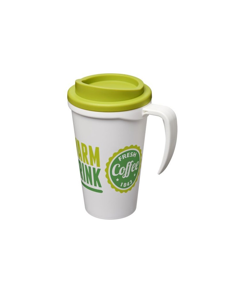 Mugs Publicitaires Personnalisés - Mug isolant Americano® grande 350ml - Vert citron | PRINTECOM