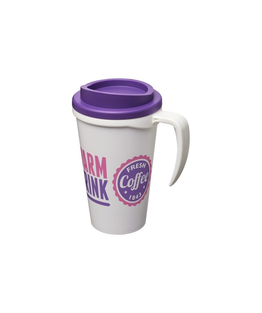 Mugs Publicitaires Personnalisés - Mug isolant Americano® grande 350ml - Violet | PRINTECOM