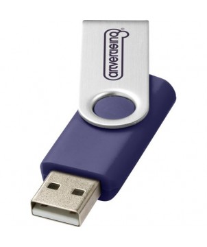 Clé USB basic 16 Go Rotate - Bleu royal | Clé USB publicitaire | PRINTECOM