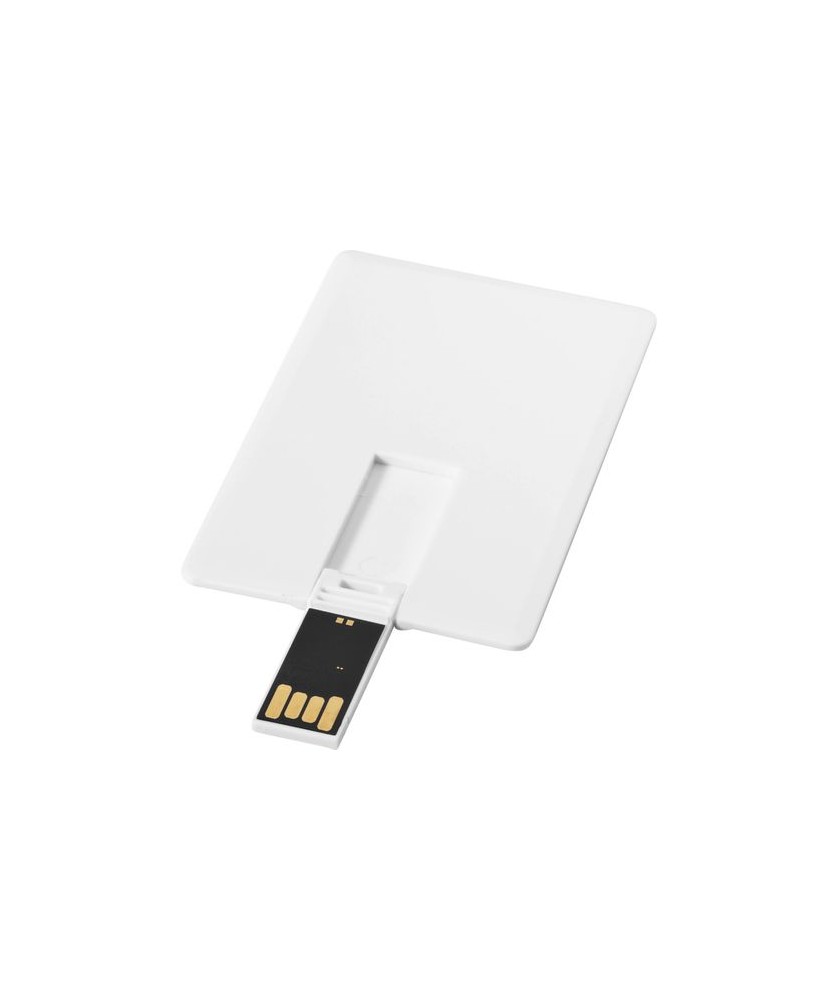 Clé USB en carte 4 Go Slim - Blanc | Clé USB publicitaire | PRINTECOM