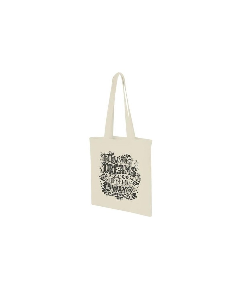 Sac shopping coton Carolina 100 gr/m² 7L - Naturel Sac shopping et Tote-bags publicitaires publicitaire