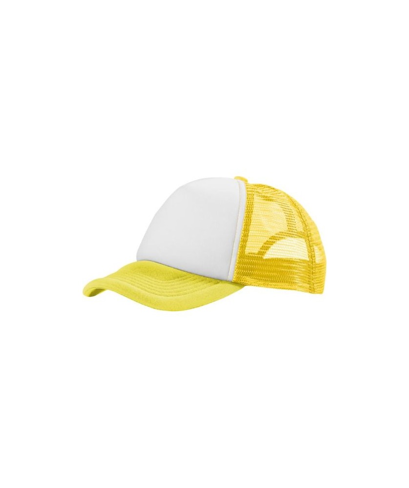 Casquette 5 panneaux Trucker blanc | Casquettes et bonnets publicitaires | PRINTECOM