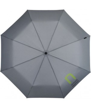 Parapluies Publicitaires Personnalisés - Parapluie à ouverture/fermeture automatique 21,5\" Trav gris | PRINTECOM