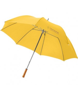 Parapluie golf 30\" avec poignée en bois Karl jauneParapluie golf 30\" avec poignée en bois Karl jaune | PRINTECOM