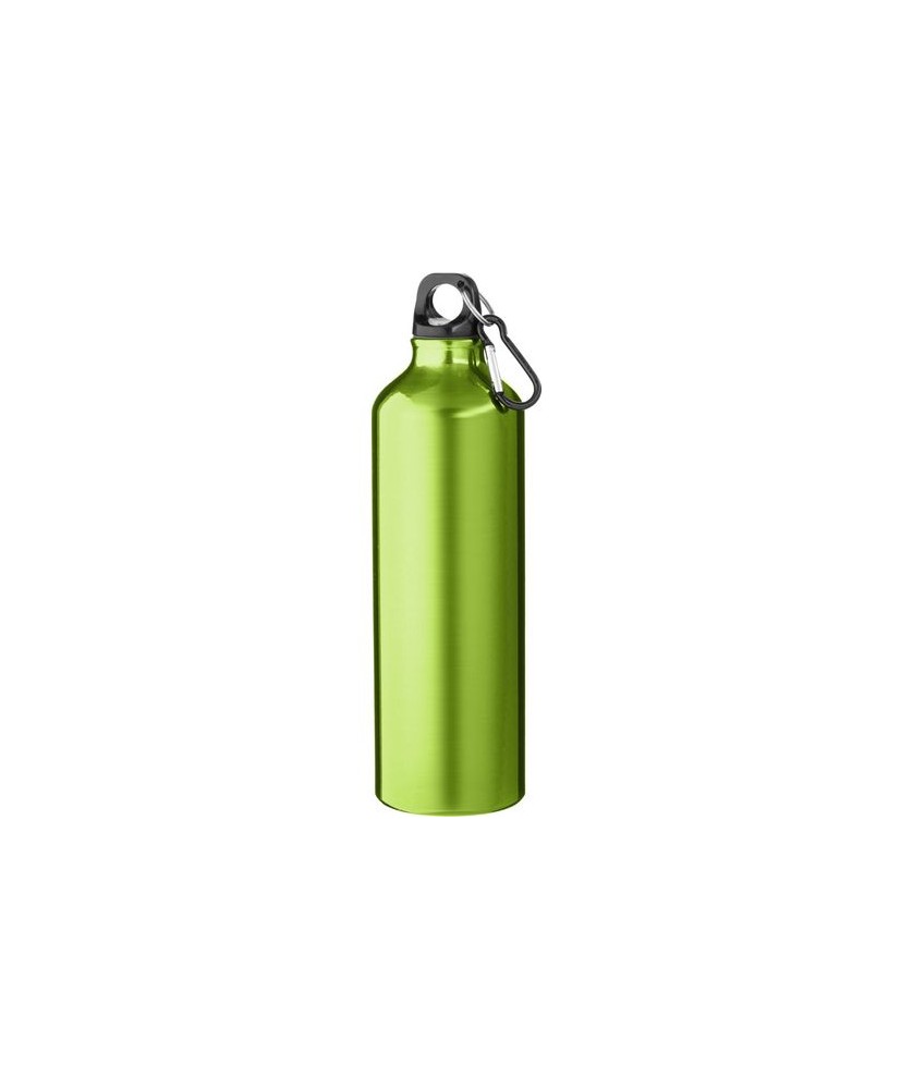 Bouteille d'eau Oregon de 770 ml en aluminium avec mousqueton - Vert citron | Bouteille et Gourde publicitaires | PRINTECOM