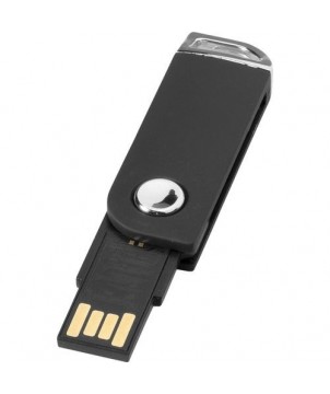 Clé USB pivotante rectangulaire 32 Gb - Noir | Clé USB publicitaire | PRINTECOM