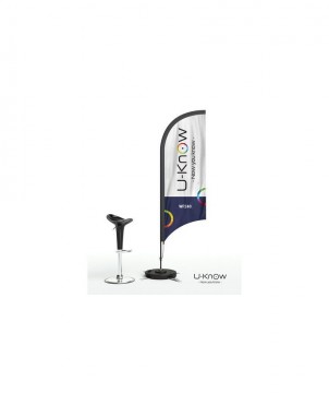 Pack stand expo : roll-up, comptoir, oriflamme et stylos personnalisé Packs & Kits publicitaire
