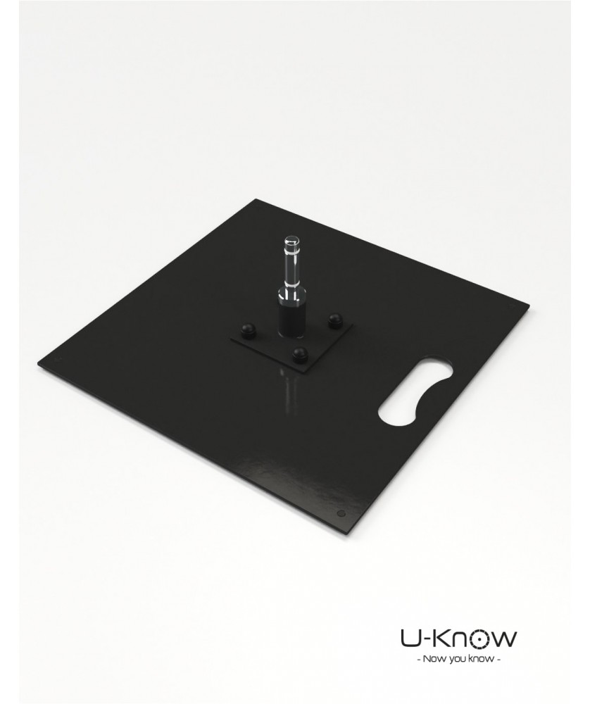 Supports de communication - Plaque acier avec axe de rotation 5 Kg | PRINTECOM