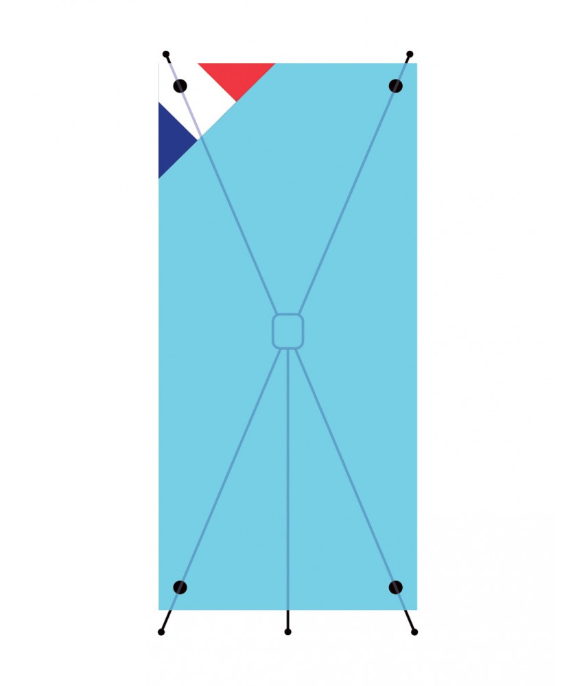 Supports de communication - Affiche pour X : 60 x 160 cm | PRINTECOM