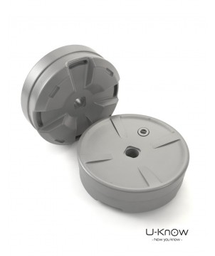 Socle à eau rond gris 15L