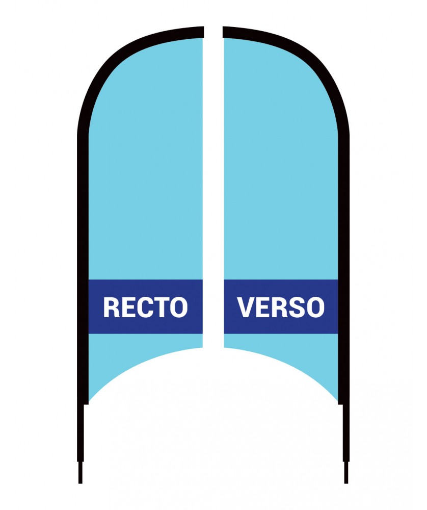 Oriflamme - Voile WF 240 - impr. numérique R°V° J+10 | PRINTECOM