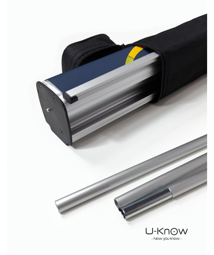 Kakémonos, X-Banners et Enrouleurs - Enrouleur Aluminium 100x200cm + sac | PRINTECOM