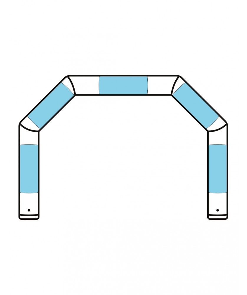 Supports de communication - 5 baches pour habillage arche u-gate 650 | PRINTECOM