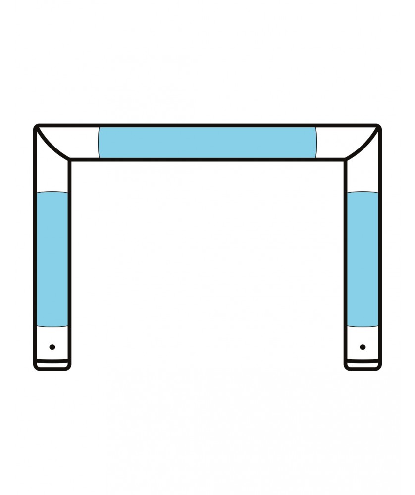 Supports de communication - 3 bâches pour habillage arche U-GATE 450 | PRINTECOM