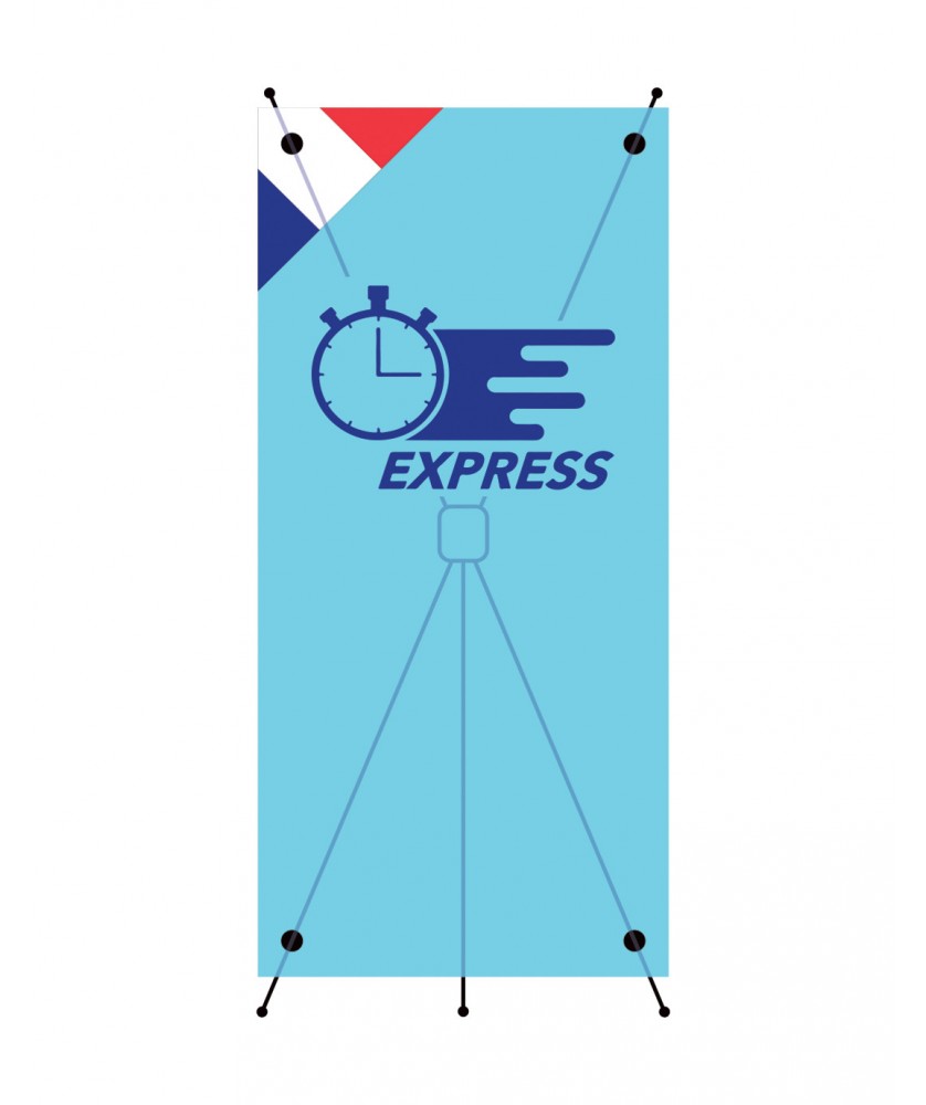 Supports de communication - Affiche bâche B1 / Express en 48h/72h | PRINTECOM