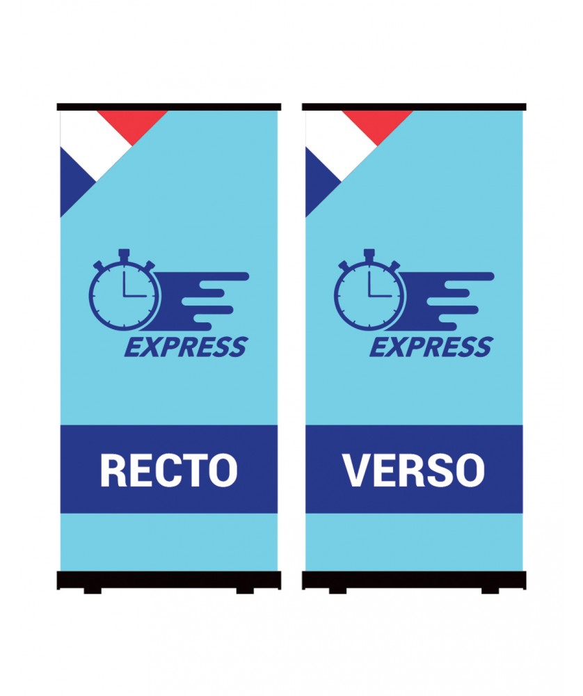 Supports de communication - 2 AFFICHES BÂCHE M1 / EXPRESS 4 JOURS | PRINTECOM