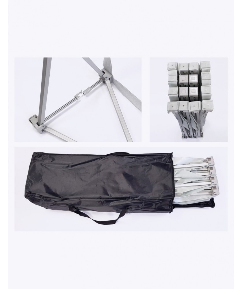 Stands et comptoirs d'accueil - Stand velcro avec caisson- 300x230x32cm | PRINTECOM