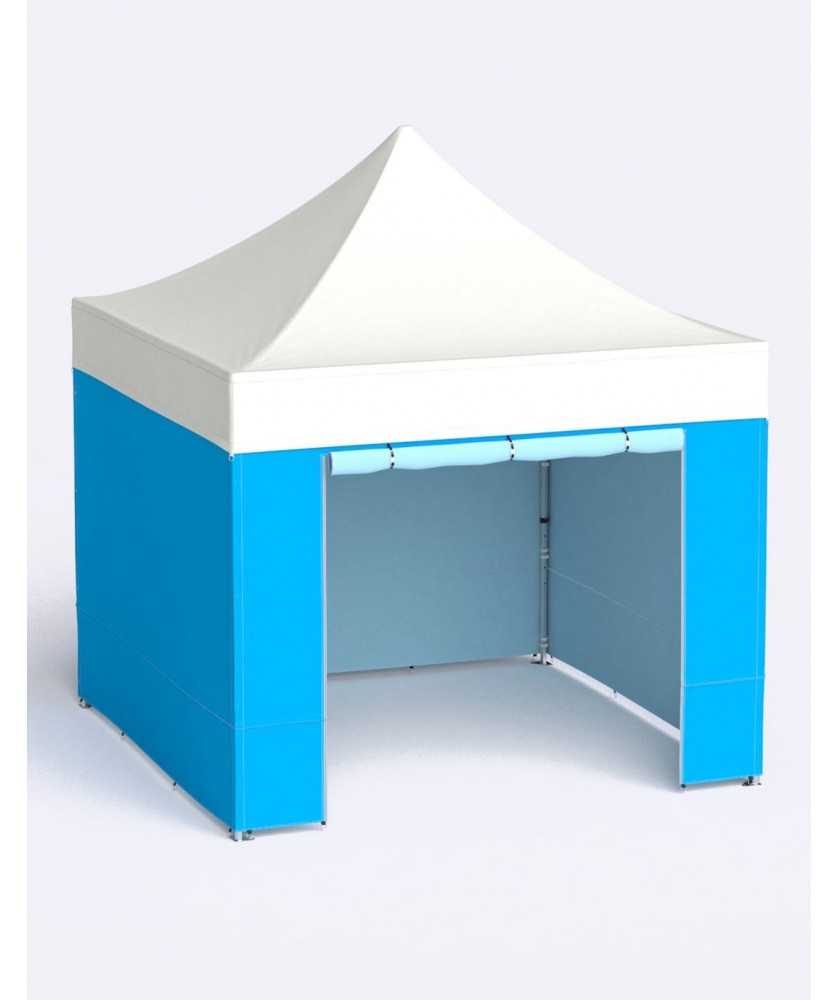 Supports de communication - 3 murs pleins + 1 porte imprimés | PRINTECOM