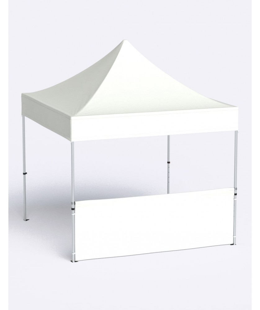 Supports de communication - Demi-mur blanc de 3m avec barre transv. | PRINTECOM