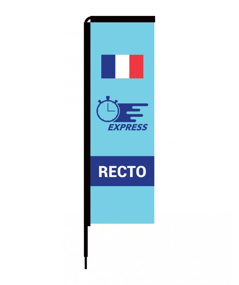 Oriflamme - Voile VF600 - impr. recto numérique J+4 | PRINTECOM