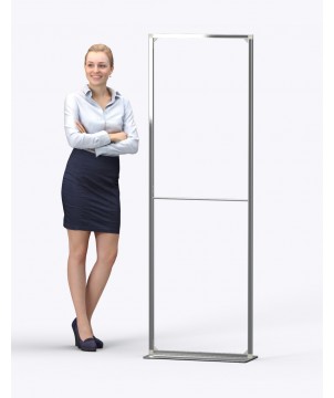 Cadre alu magnétique 60x180 cm