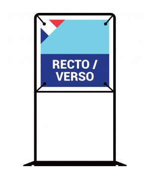 2 Bâches B1 440g/m² tendues...