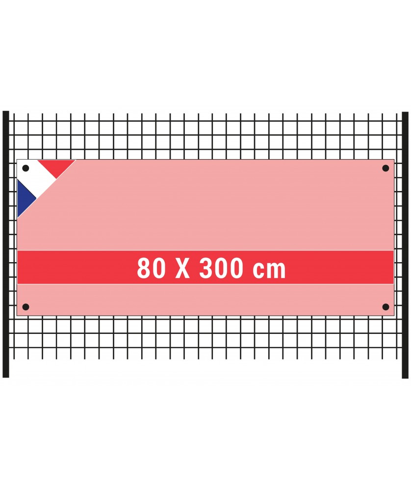 Bâches et banderoles - pBanderole 80x300cm en Intissée 120 g/m²/p | PRINTECOM