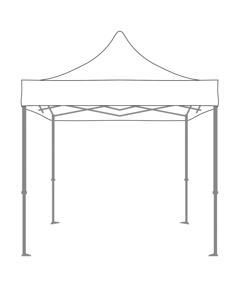 Tonnelles et tentes - Toit pour tente pliante 2x2 m | PRINTECOM