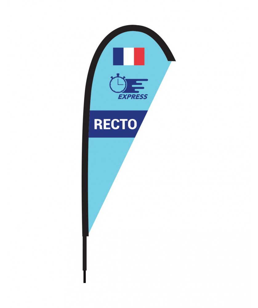 Oriflamme - Voile FF 350 - imp. numérique R° J+4 FR | PRINTECOM