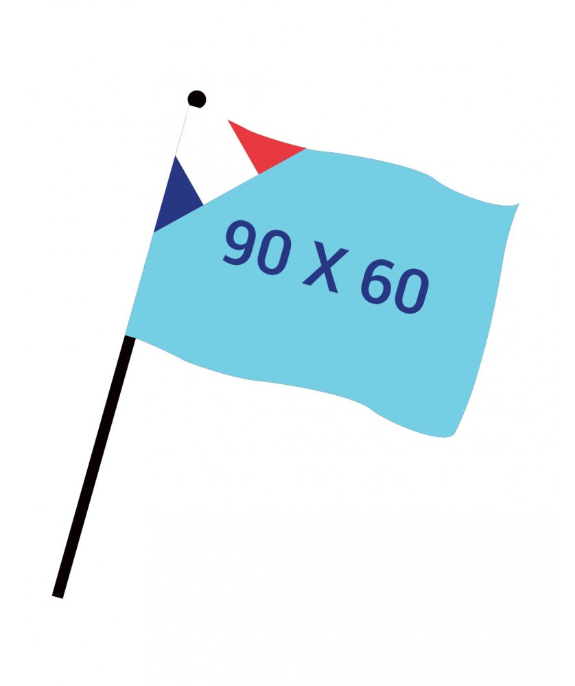 Drapeaux de supporter - Drapeau numérique 90x60cm FAB FR | PRINTECOM