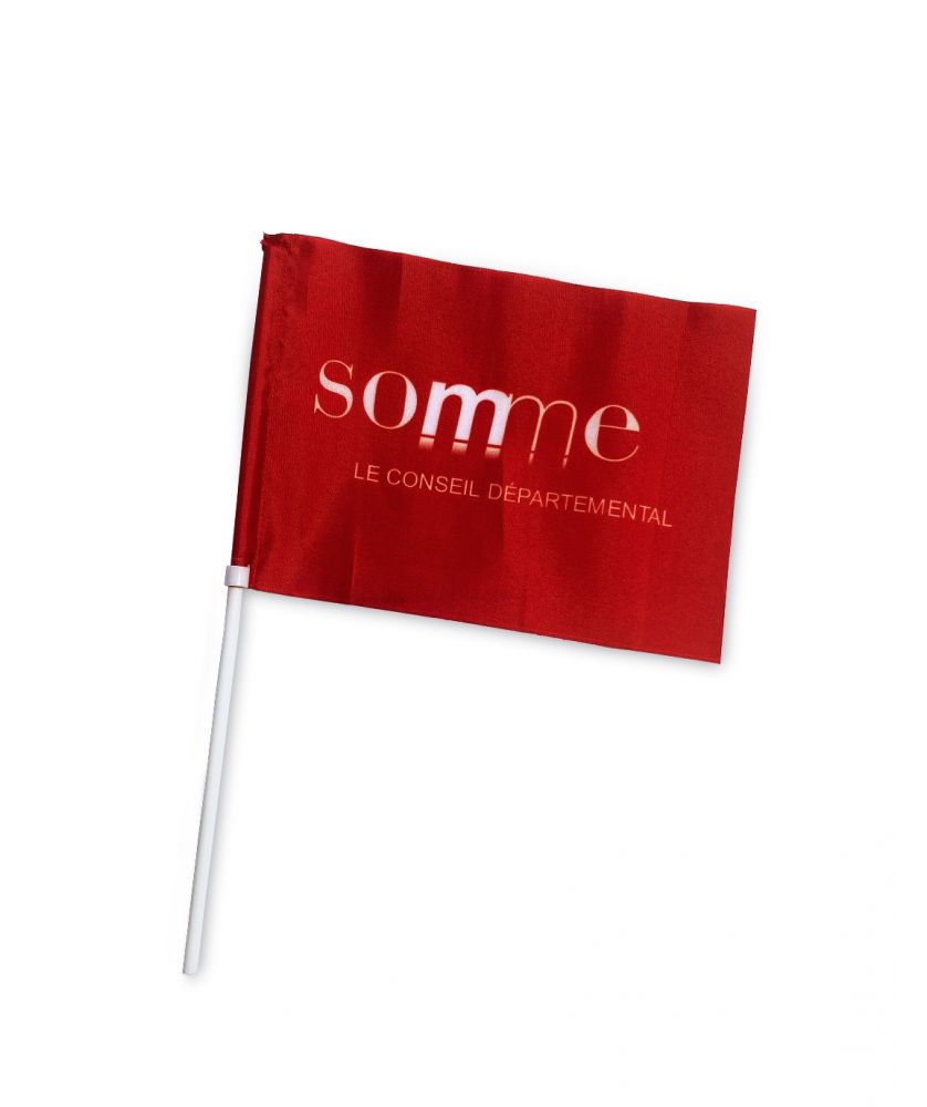 Drapeau de supporter à agiter 21 x 15 cm Drapeaux de supporter publicitaire