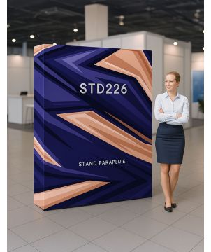 Stand parapluie velcro 230 x 230 cm Stands et comptoirs d'accueil publicitaire