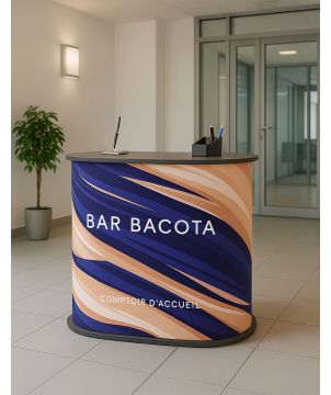 Comptoir d'accueil Bar Bacota 90 x 94 x 45 cm Stands et comptoirs d'accueil publicitaire