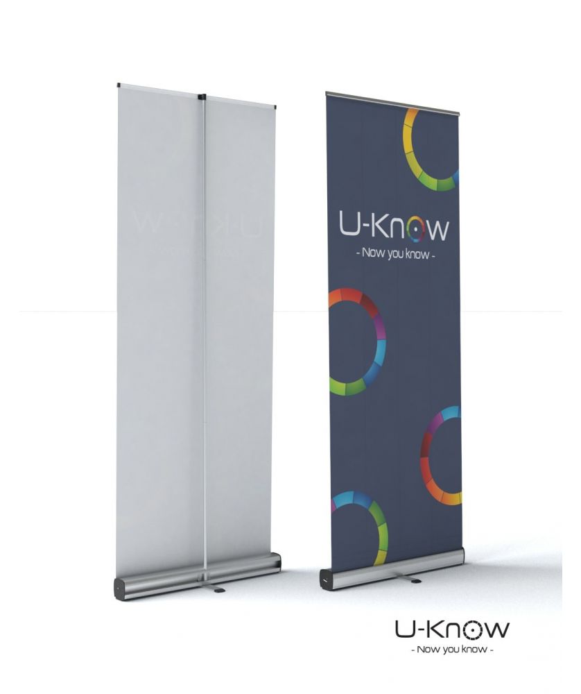 Roll-up publicitaire éco 80 x 200 cm Kakémonos, X-Banners et Enrouleurs publicitaire