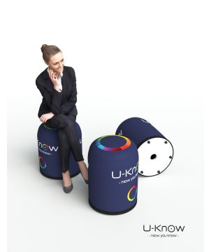 Pouf gonflable colonne...