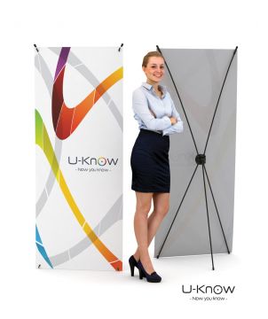 Totem X-banner PVC 60 x 180 cm