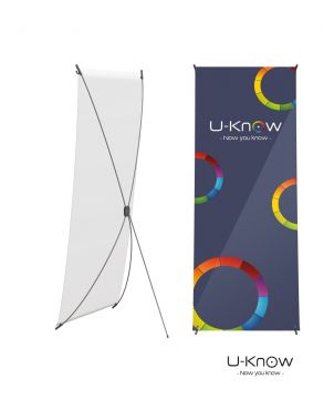 Totem X-banner PVC 60 x 160 cm