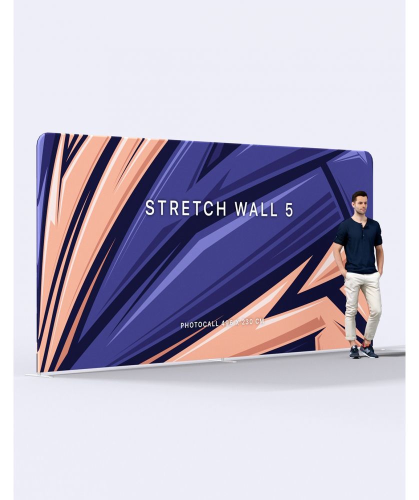 Mur d'image Stretch Wall 500 x 230 cm Stands et comptoirs d'accueil publicitaire