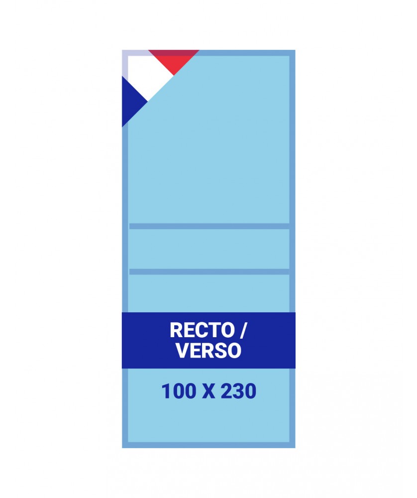 Supports de communication - Impression R°V° 100x230cm | PRINTECOM