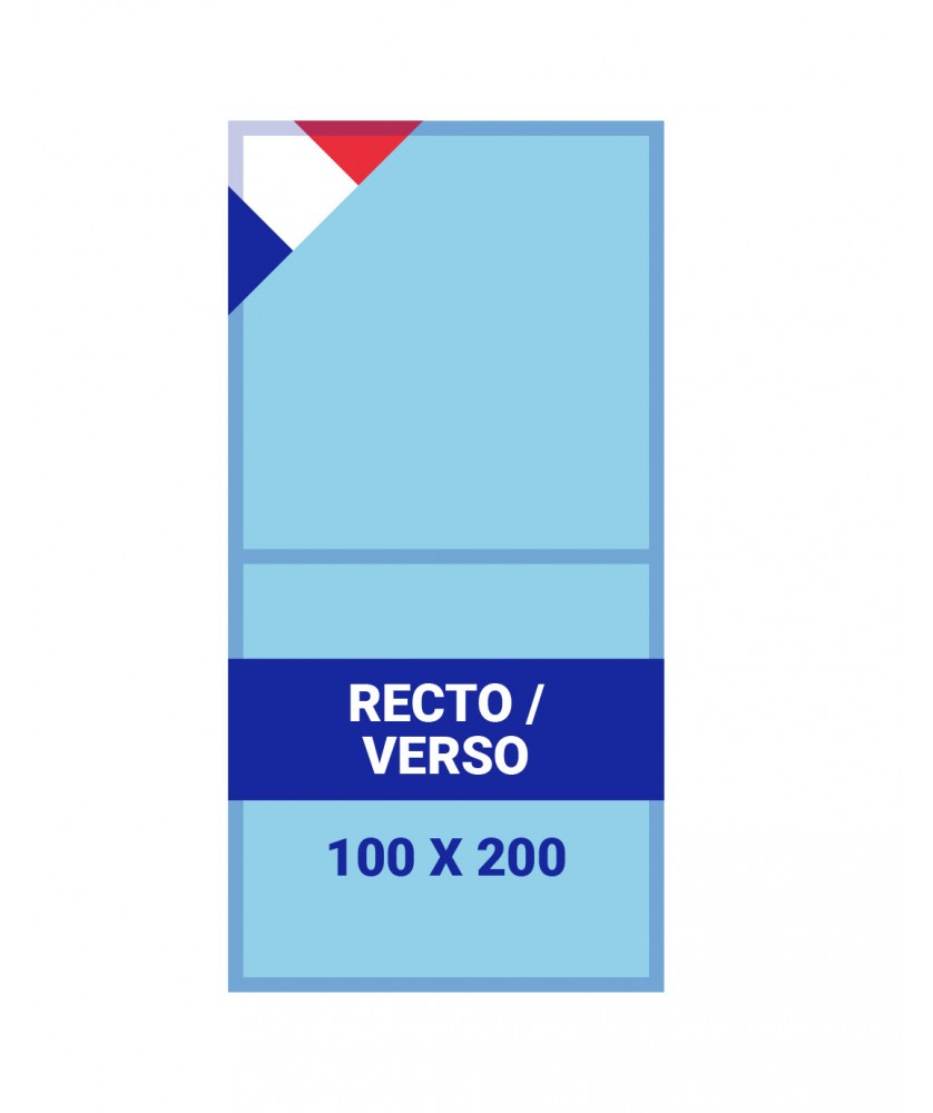 Supports de communication - Impression R°V° 100x200cm | PRINTECOM