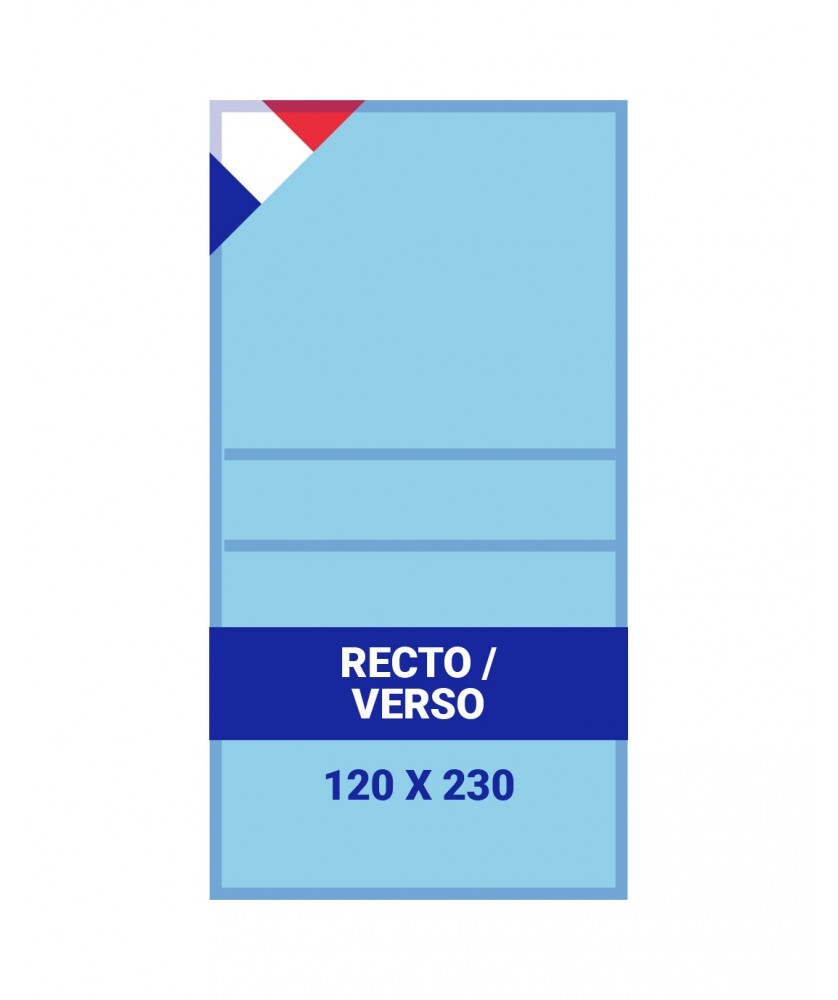 Supports de communication - Impression R°V° 120x230cm | PRINTECOM