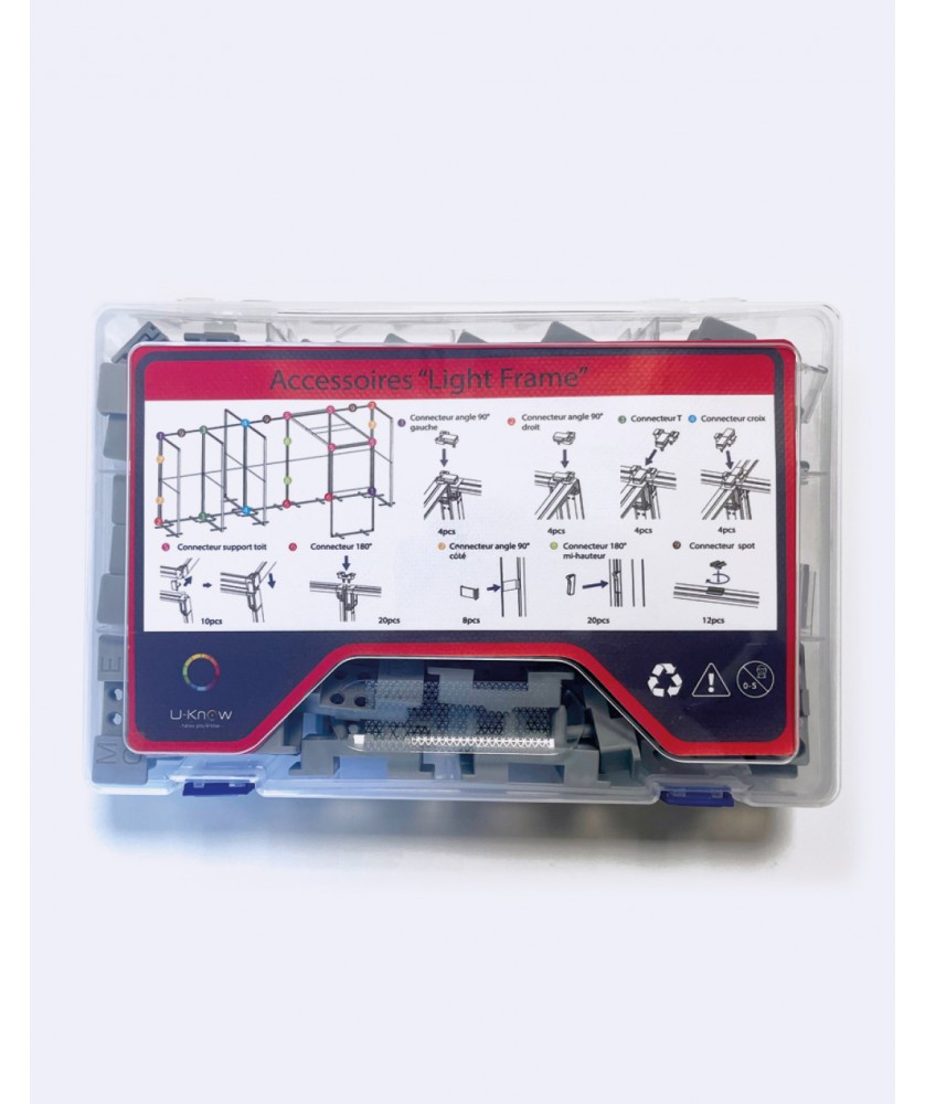 Supports de communication - Kit de 86 connecteurs pour Ligthframe | PRINTECOM
