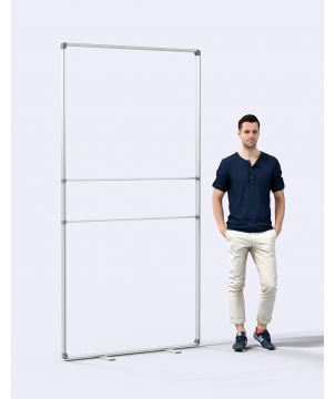 Stand cadre aluminium Lightframe 120 x 230 cm Stands et comptoirs d'accueil publicitaire