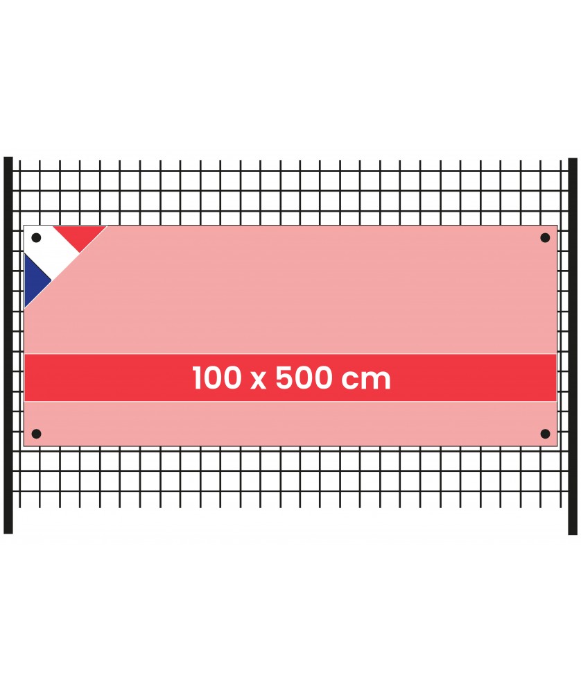 Bâches et banderoles - pBanderole 100x500cm en Intissée 120 g/m²/p | PRINTECOM
