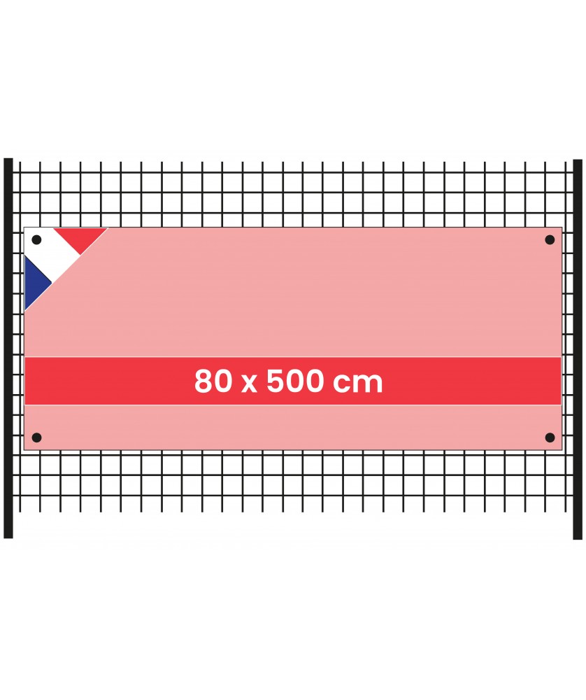 Bâches et banderoles - pBanderole 80x500cm en Intissée 120 g/m²/p | PRINTECOM
