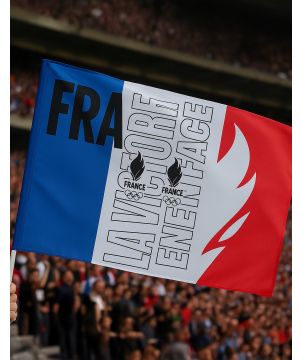Drapeau de supporter à agiter 64 x 51 cm Drapeaux de supporter publicitaire