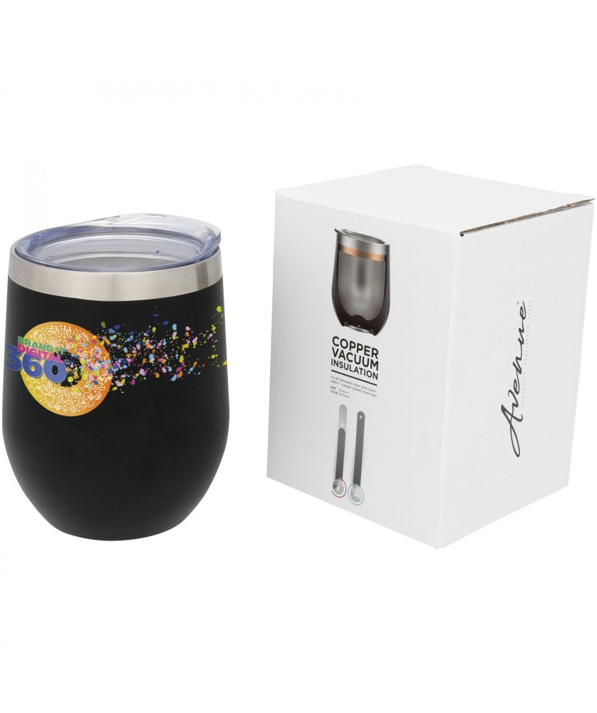 Mugs isothermes - Tasse Corzo avec isolation par le vide et couche de cuivre 350ml | PRINTECOM