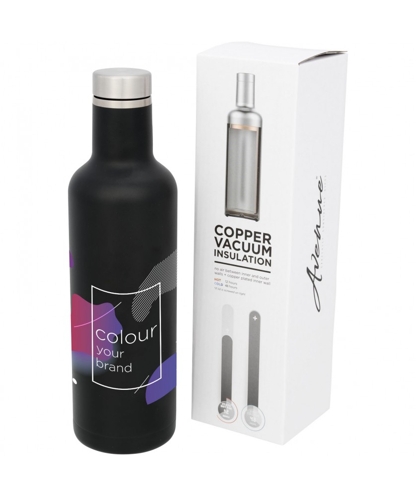 Bouteilles isothermes - Bouteille Pinto avec isolation par le vide et couche de cuivre 750ml | PRINTECOM