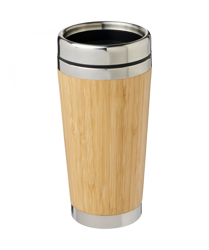 Gobelets et mugs - Gobelet 450ml avec extérieur en bambou Bambus | PRINTECOM