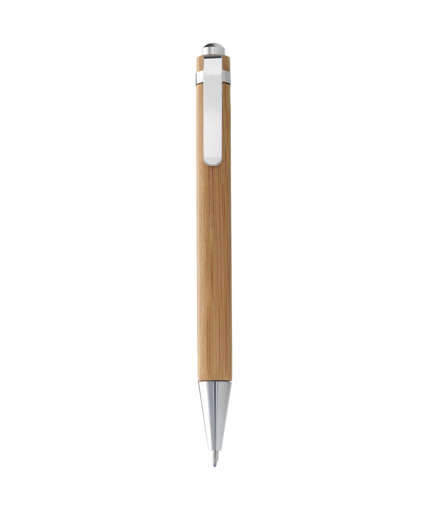 Stylo bille en bambou personnalisé Celuk (encre noire) Stylos publicitaire